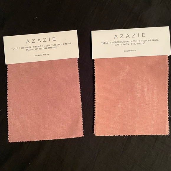 Color/Material swatches from Azzazie and Revelry - Picture 2 of 5